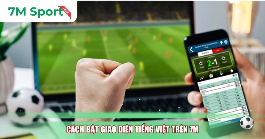Cách bật giao diện tiếng Việt trên 7M